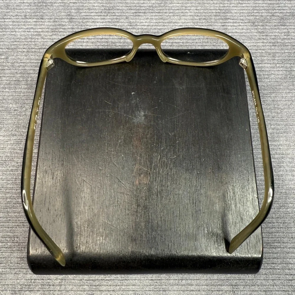Kata Eyeglasses Style 58 OLV Olive Green Oval Frames 47-18-140 Mens Womens